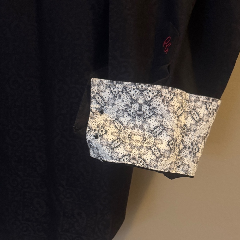 Robert Graham Black Casual Button Down Shirt - Picture 5 of 11
